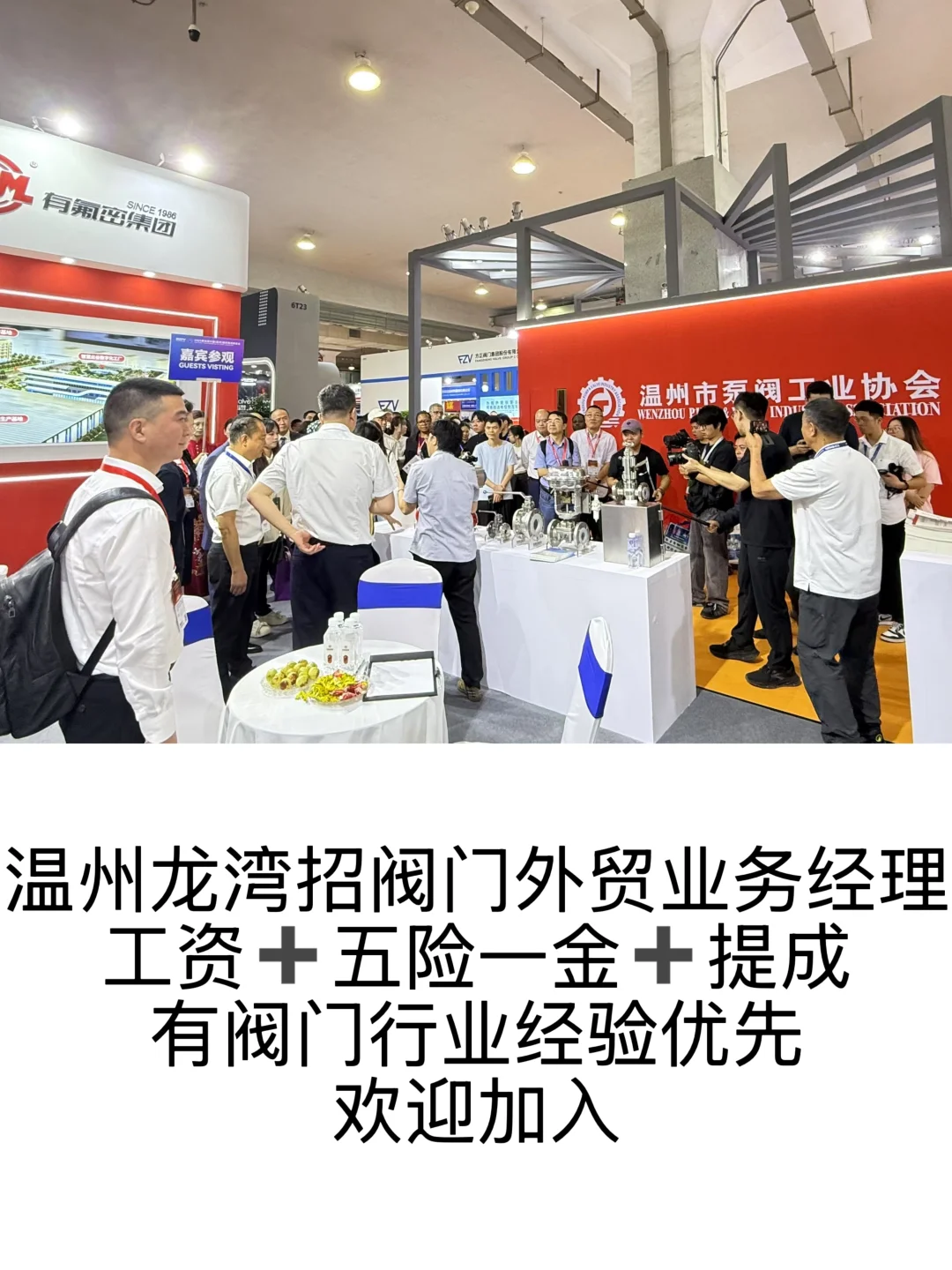 温州龙湾招聘阀门外贸经理?‍?