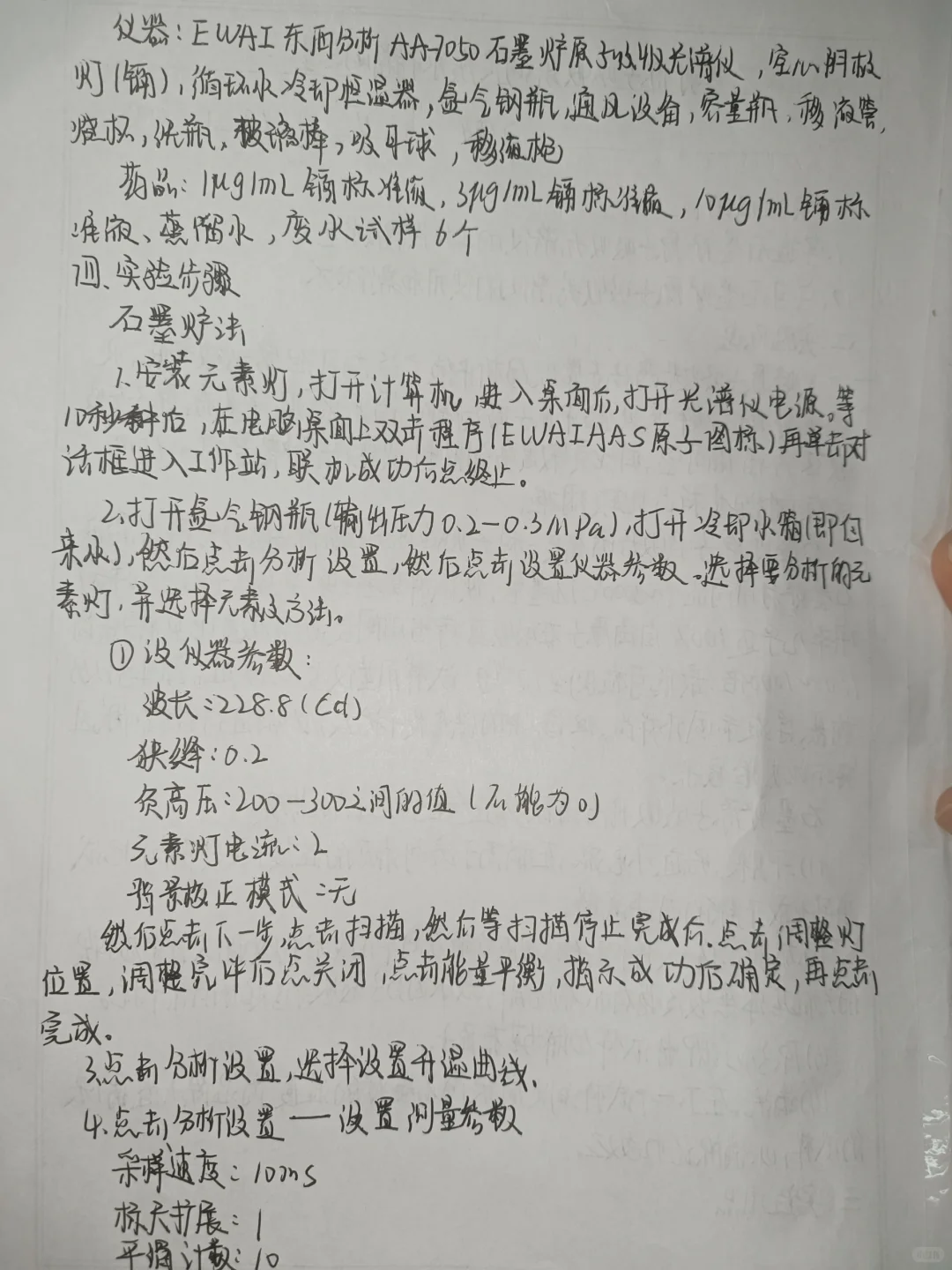 石墨炉原子吸收法测定废水中镉的含量