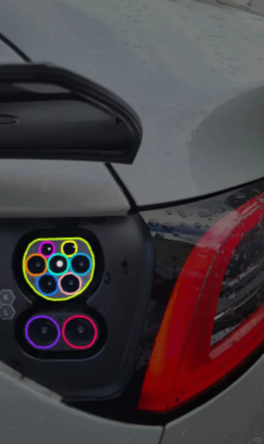 智能AI识别之电动汽车充电插口定位识别数据