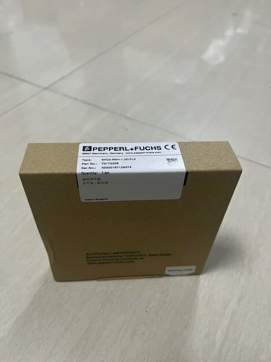 P+F倍加福光电传感器信号处理器