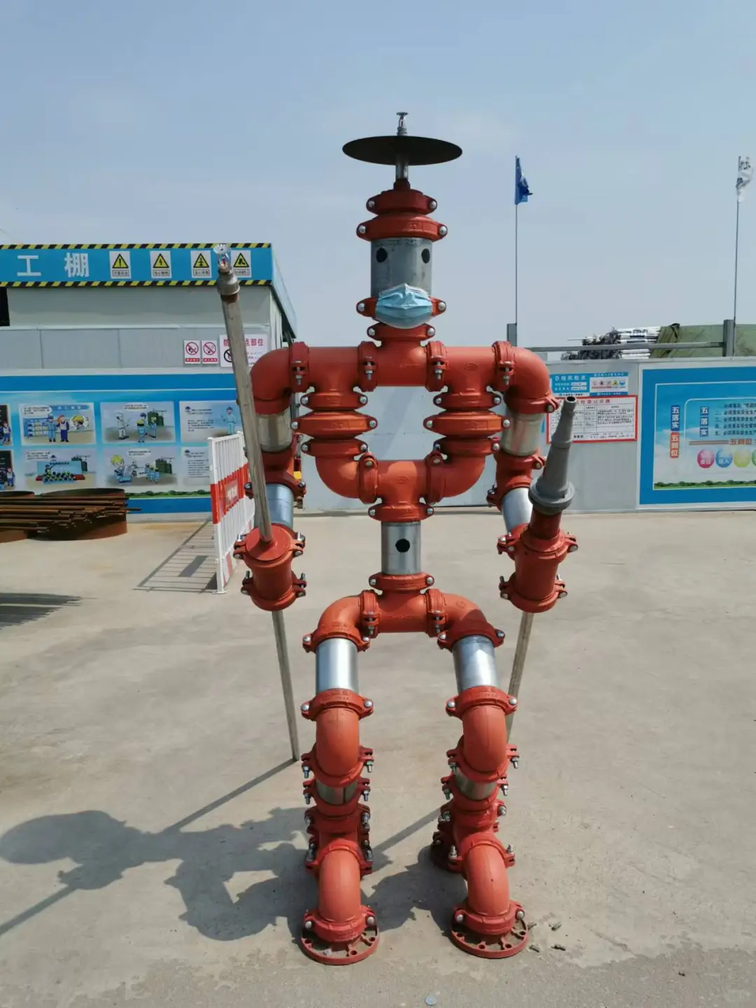 建筑工地里的“艺术家”