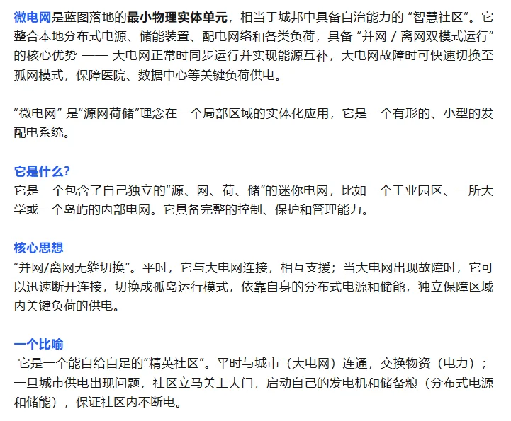 源网荷储、虚拟电厂、微电网与构网型储能！