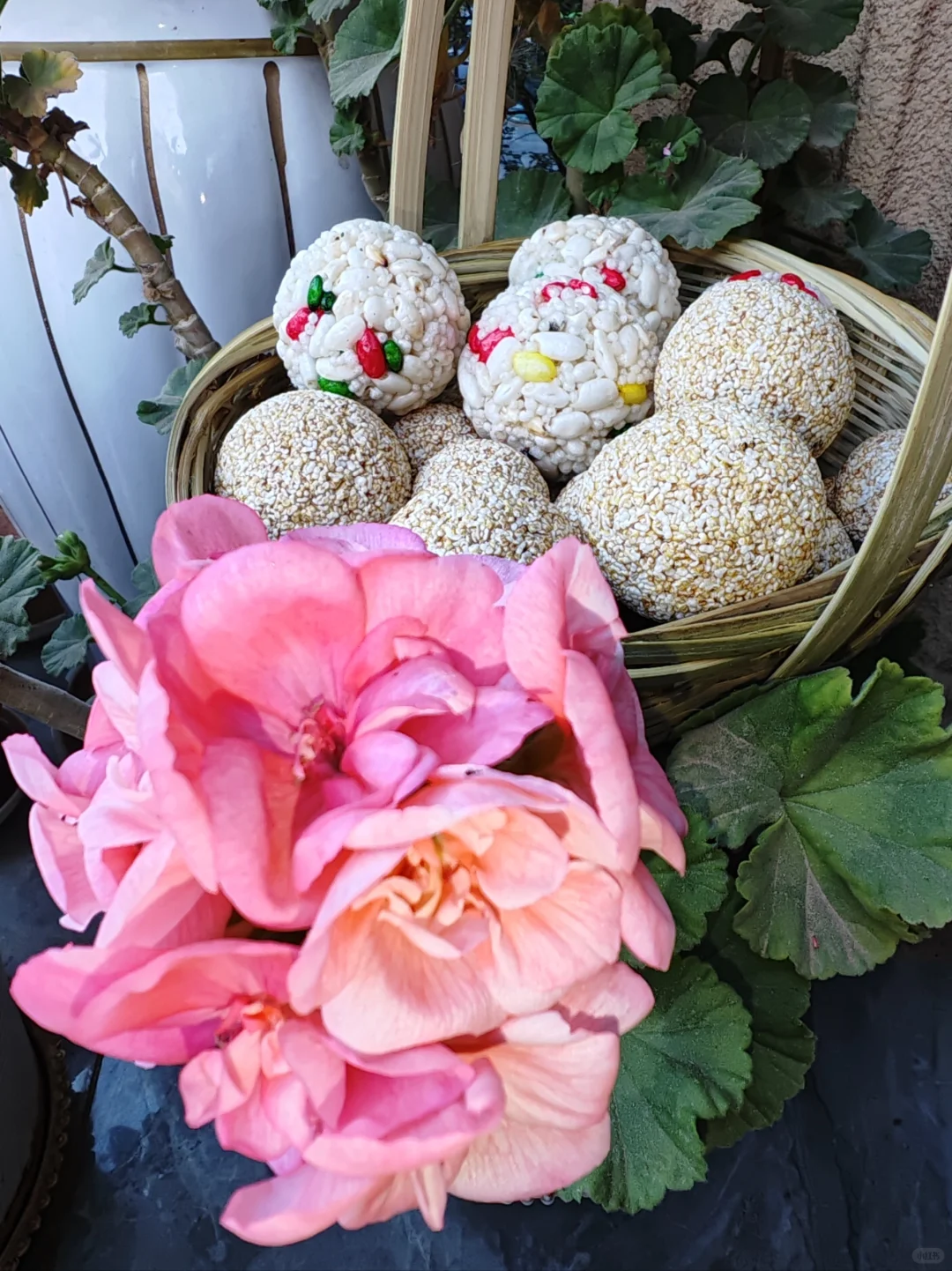 ?小时候的心心念念…小米花团和米花团。