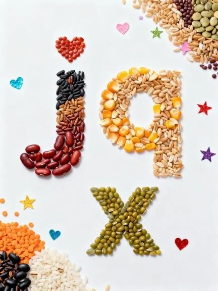 挑战五谷杂粮拼贴画第582天|汉语拼音•声母