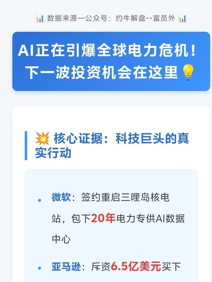 AI正在引爆全球电力危机