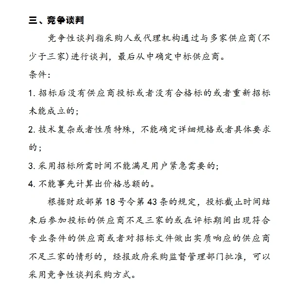 ✅政府采购的几种方式ℹ️