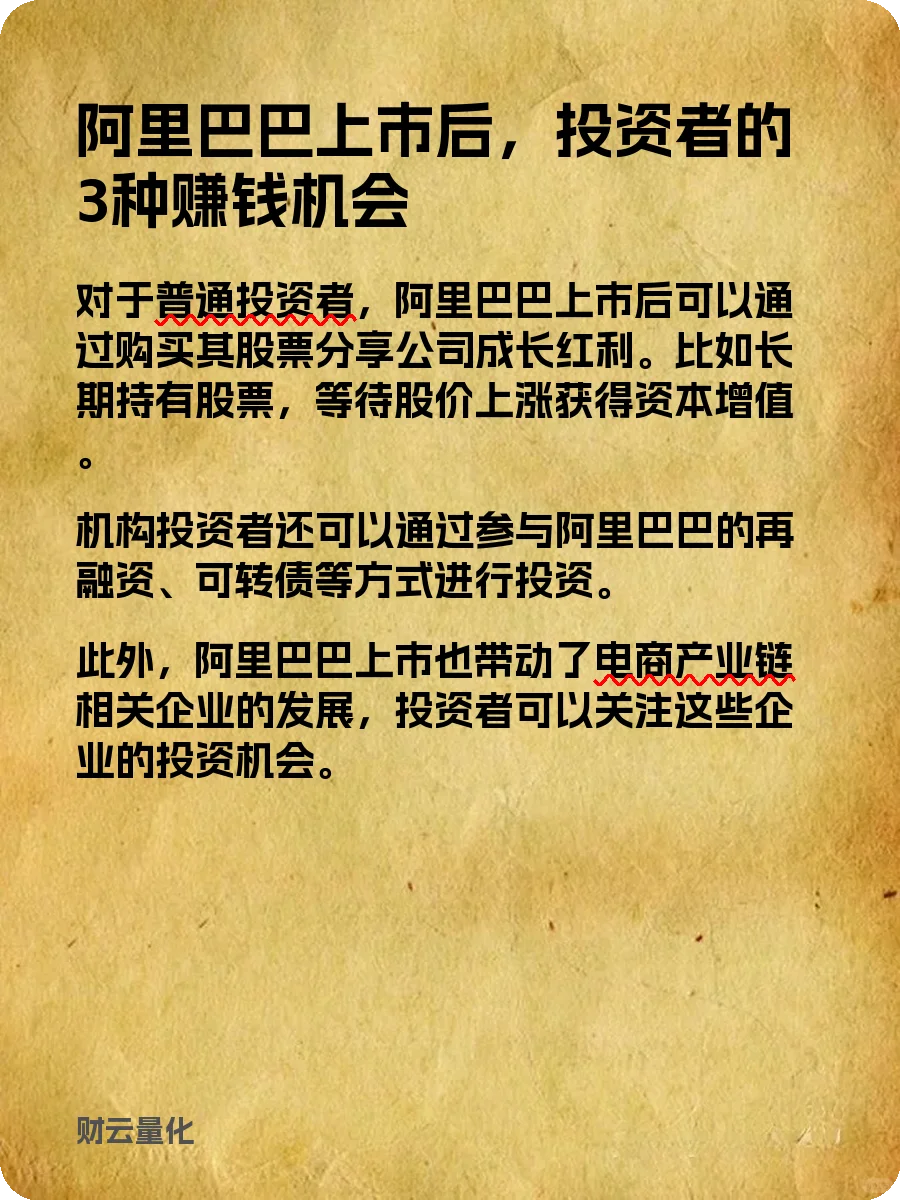 股票知识，阿里巴巴上市