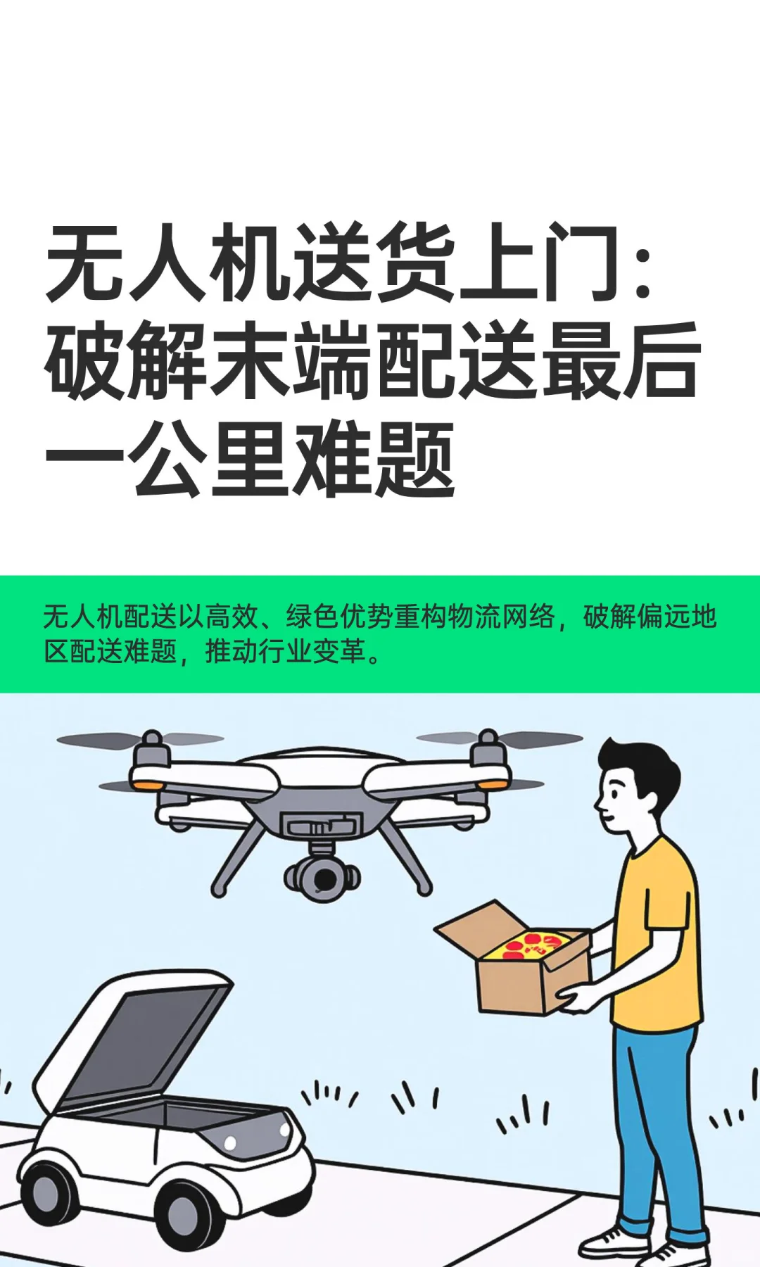 无人机送货上门：破解末端配送最后一公里难