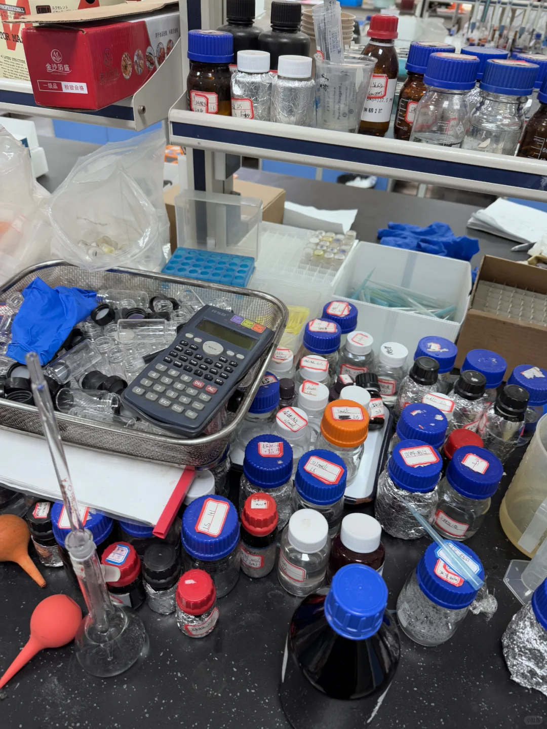 水质检测实验中