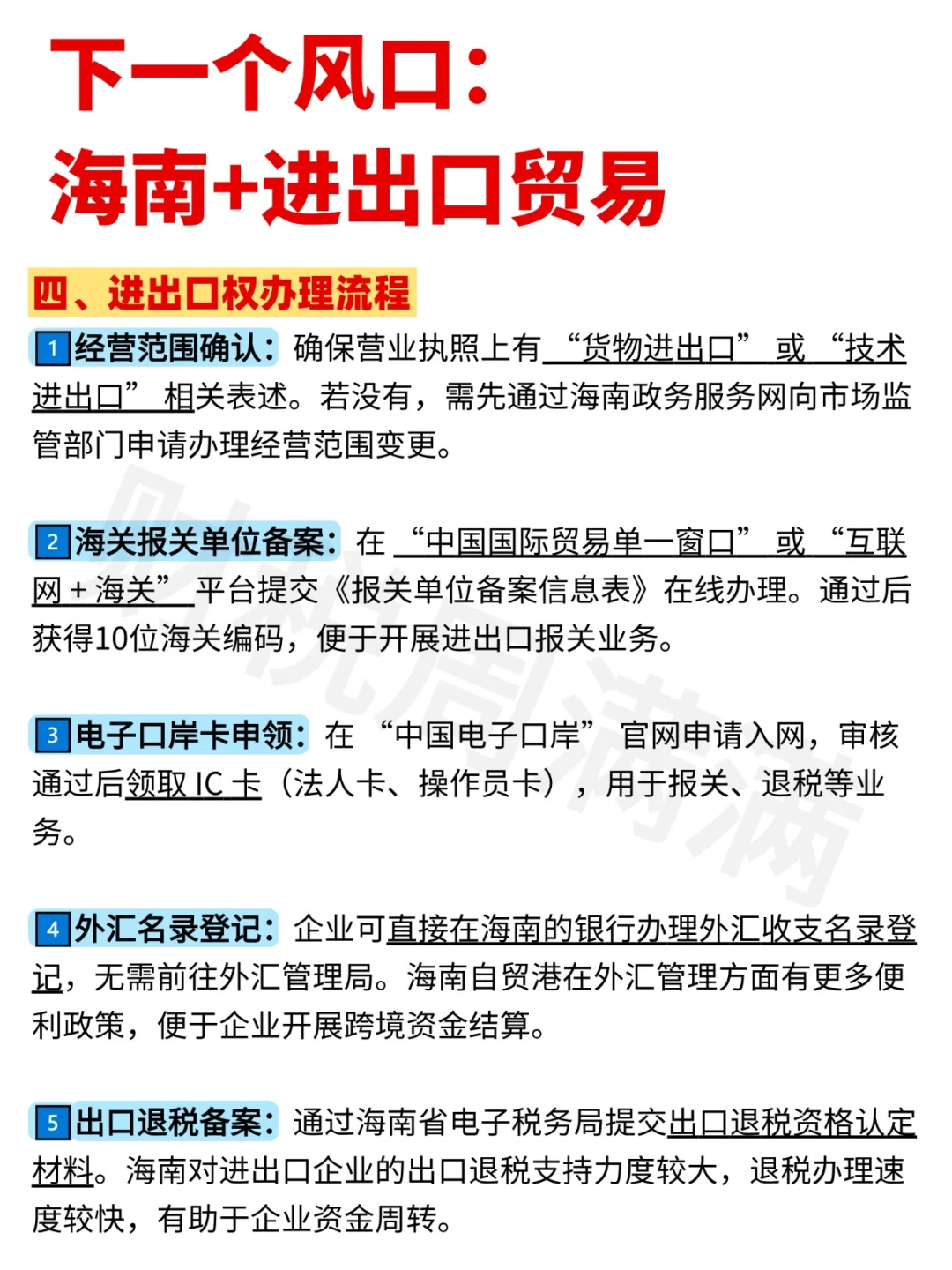 下一个风口就是海南+进出口贸易