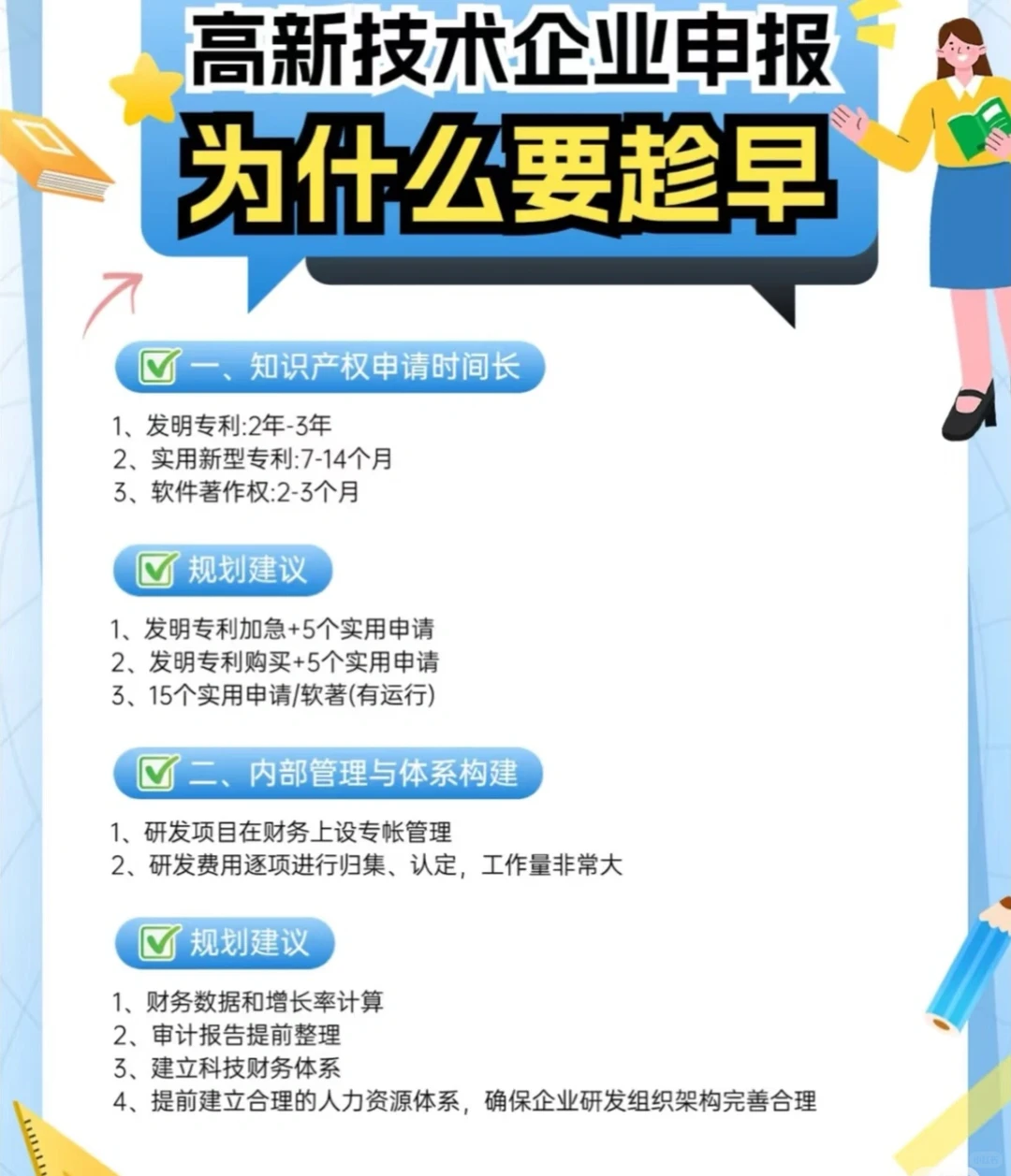 高新技术企业申报 高企申报,为什么要趁早[