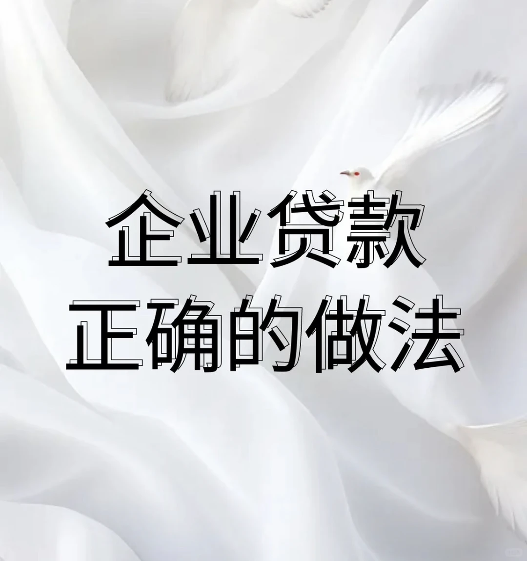 企业融资贷款应该怎么做