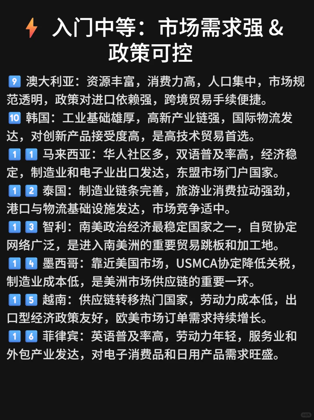 40个外贸市场难度排名！生意该从哪做起？