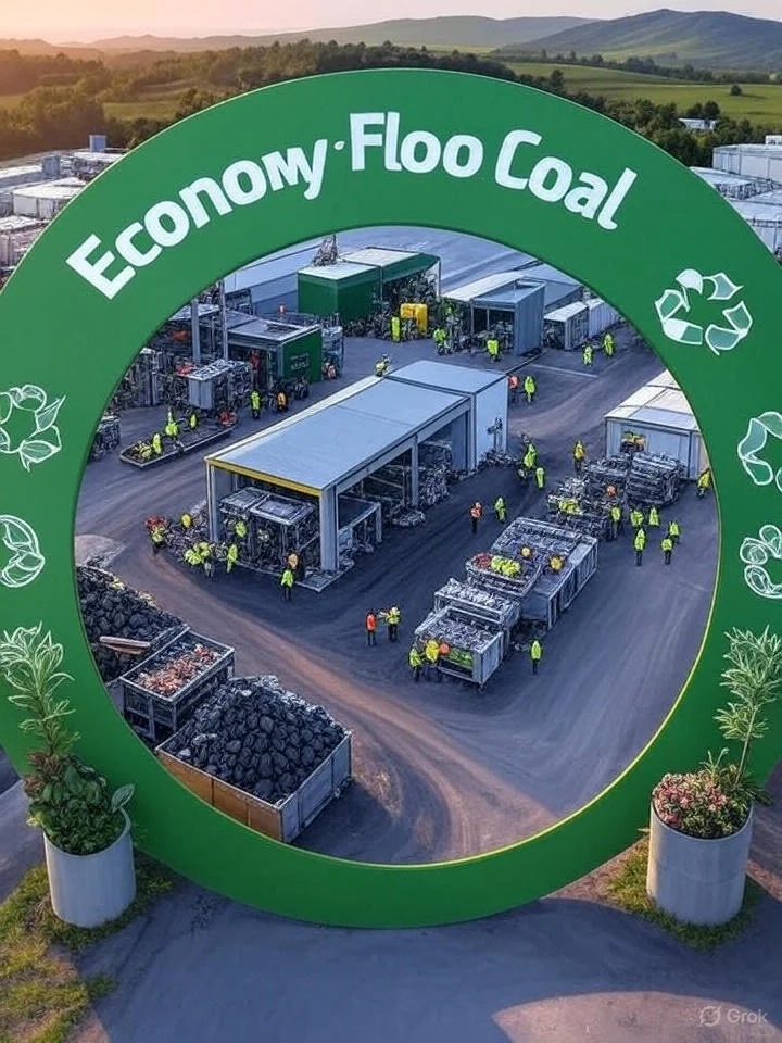 循环经济产业集群落地，有资源的朋友聊聊。