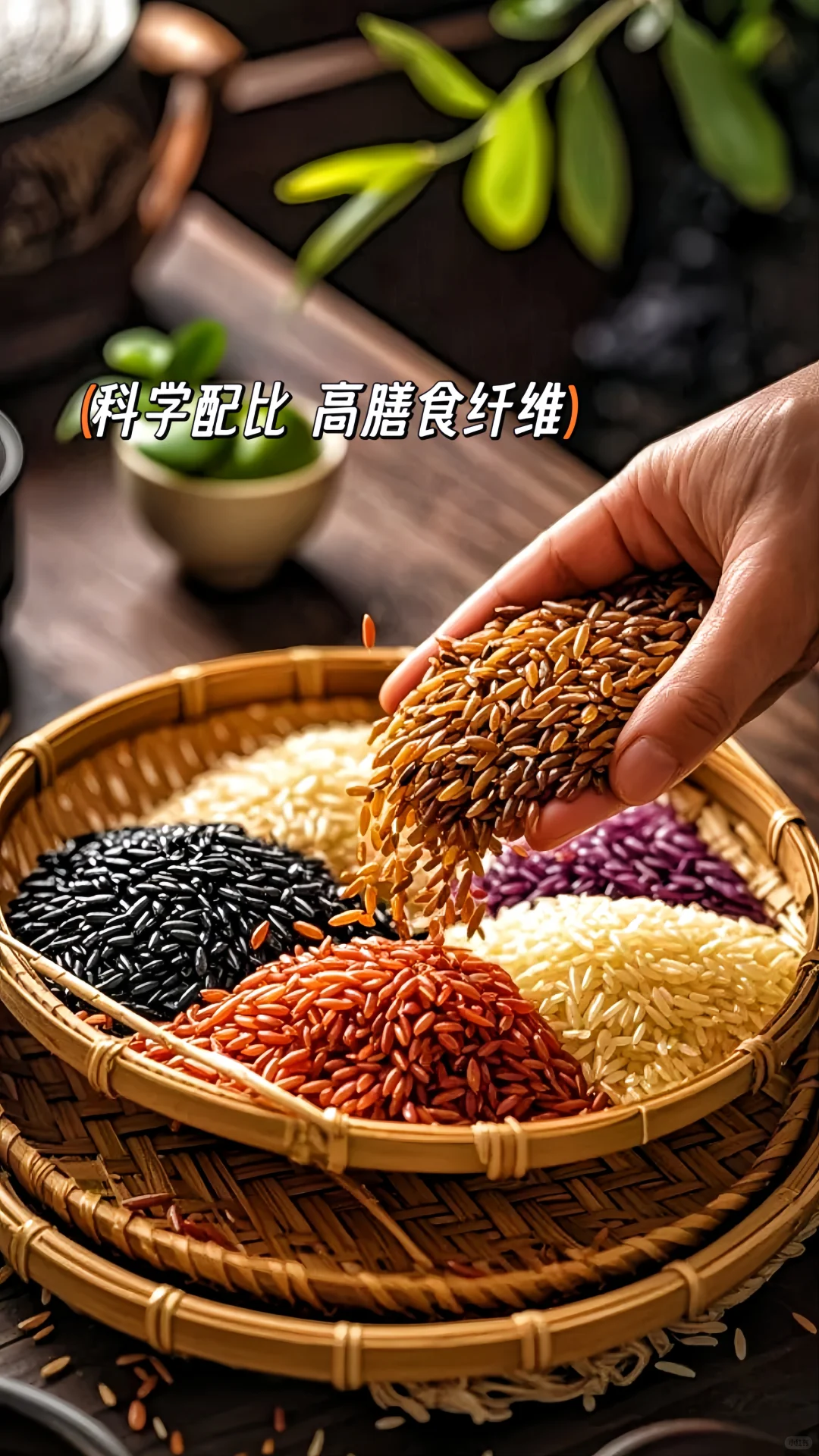 建议把主食换成五色糙米！