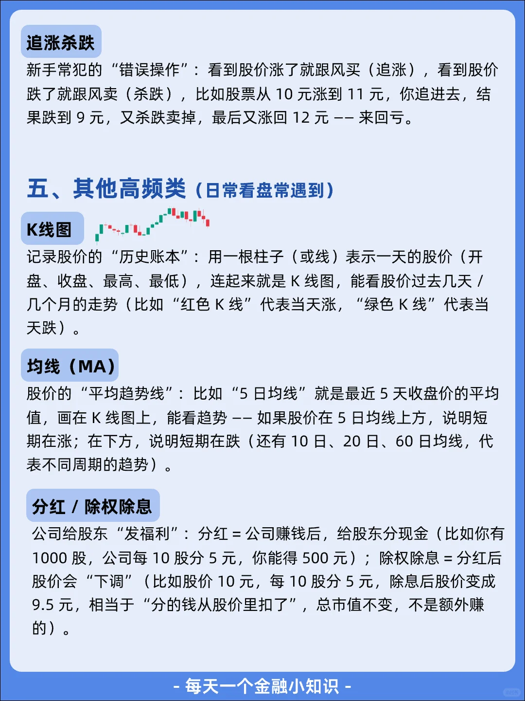 大白话解释30个股票术语