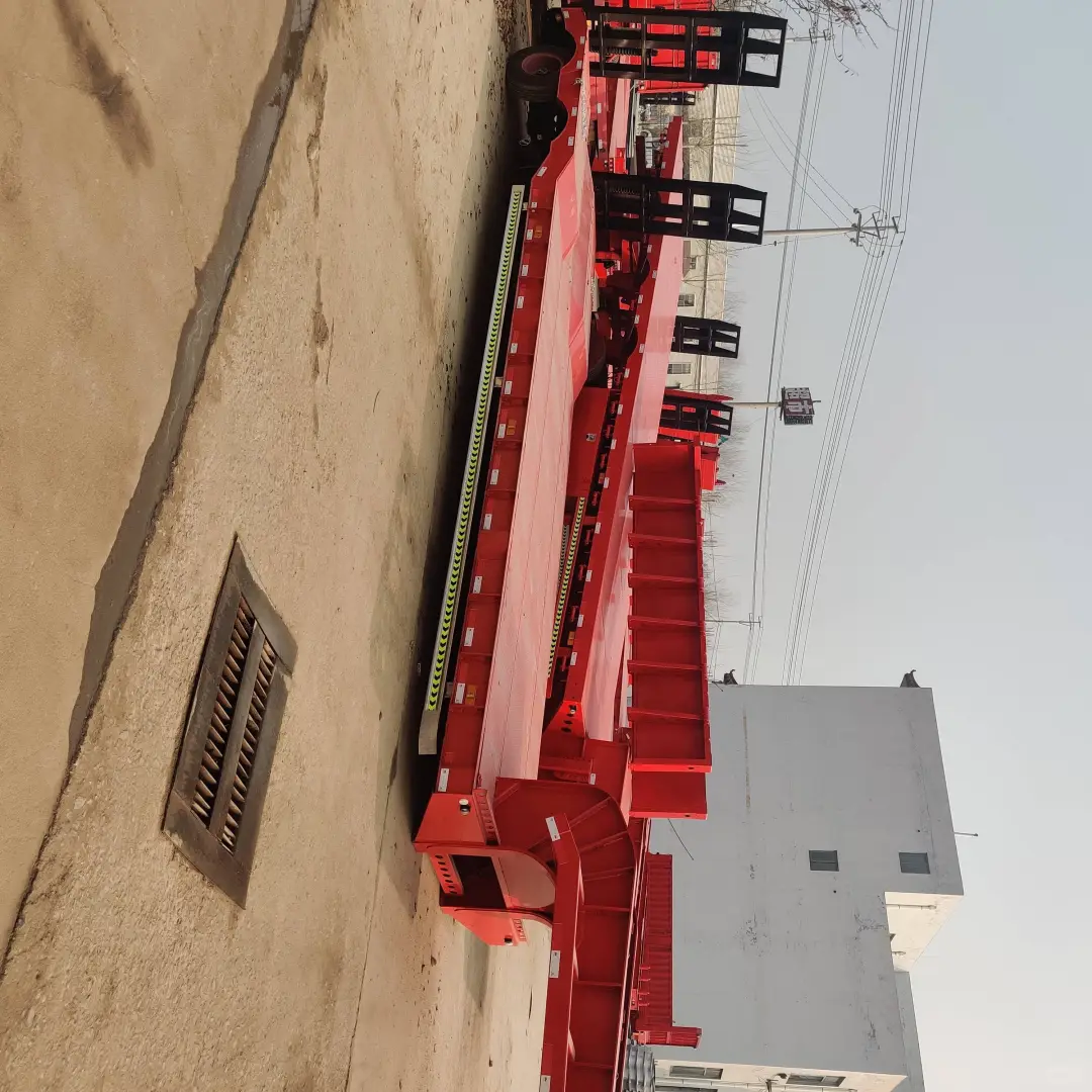 低平板拖车 三轴半挂车