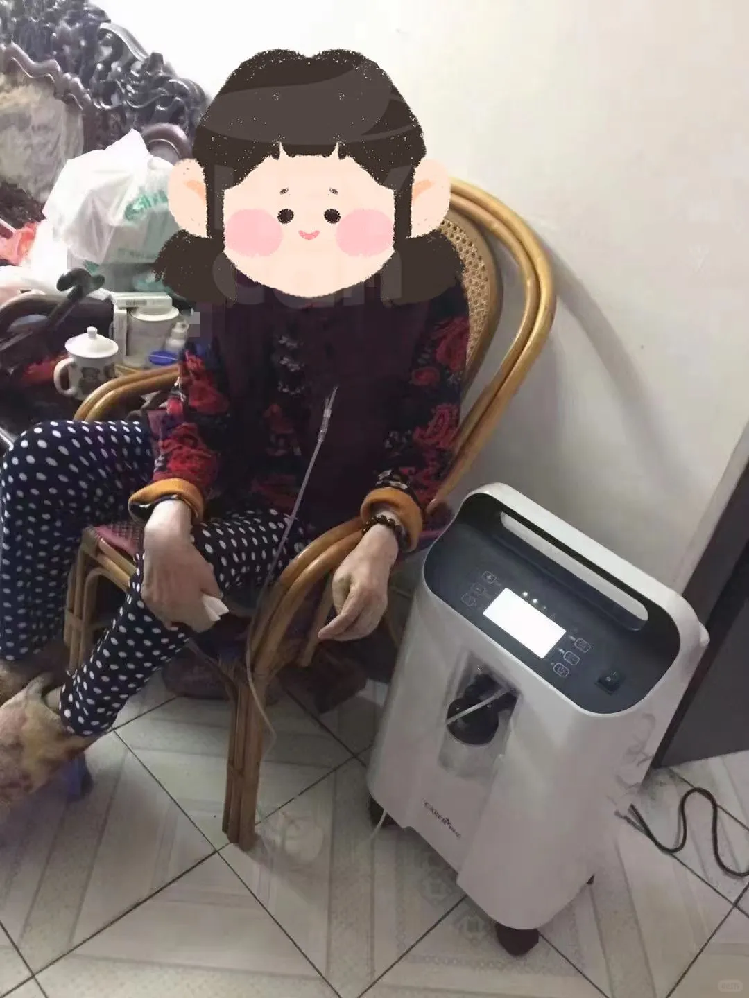 给慢阻肺外婆的柯尔制氧机