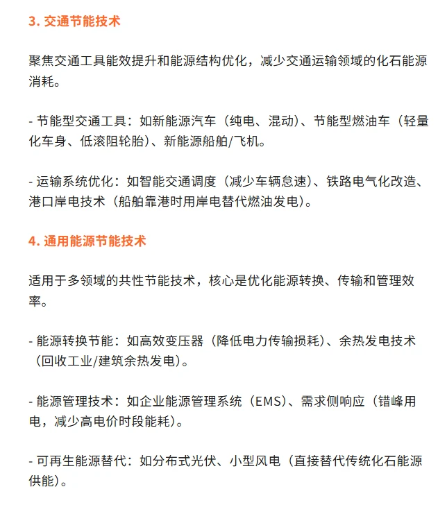节能技术应用的四大核心领域
