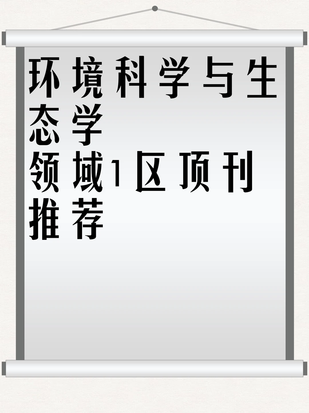 环境科学与生态学领域1区顶刊推荐