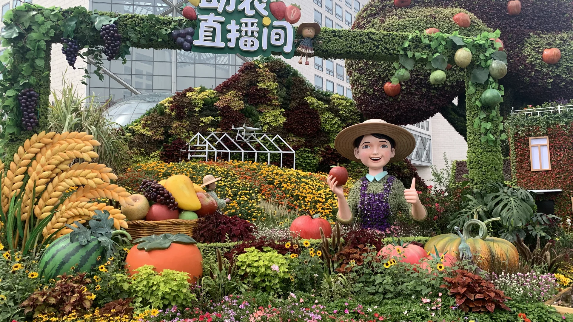 长安街上的助农直播间