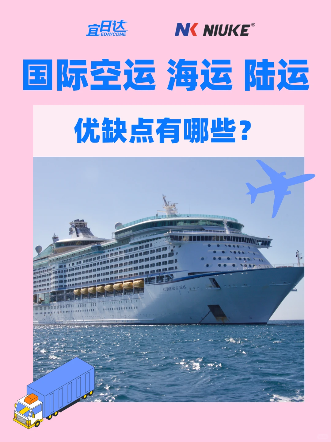 海陆空物流哪个是你的菜❓跨境物流优缺点