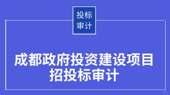成都政府投资建设项目招投标审计