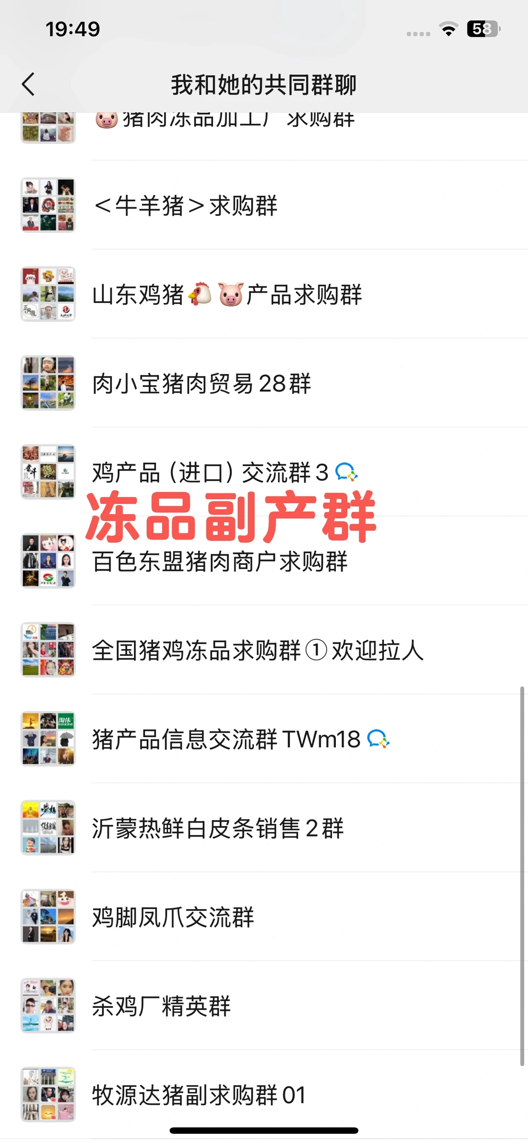 冻品冻货肉副产品交流