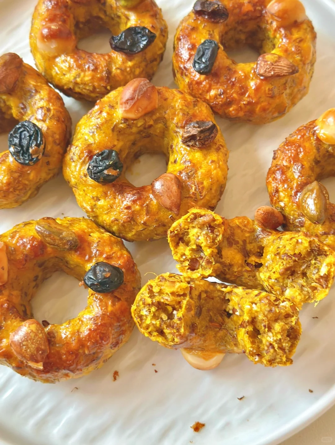 低卡低脂，坚果南瓜麦片圈，好吃又健康