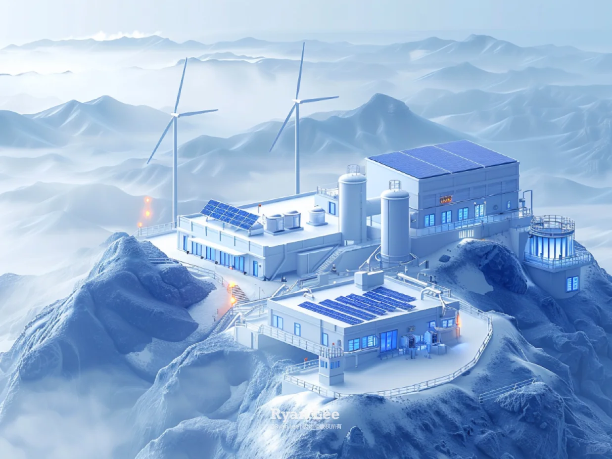 能源系列 | 山顶的「风力和光能发电站」