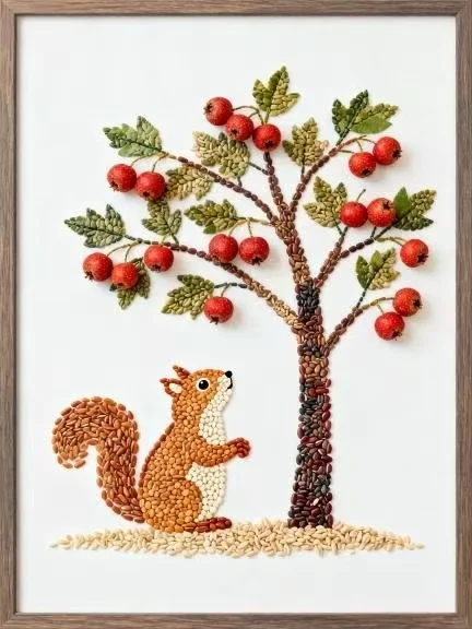 挑战五谷杂粮拼贴画第706天|小动物