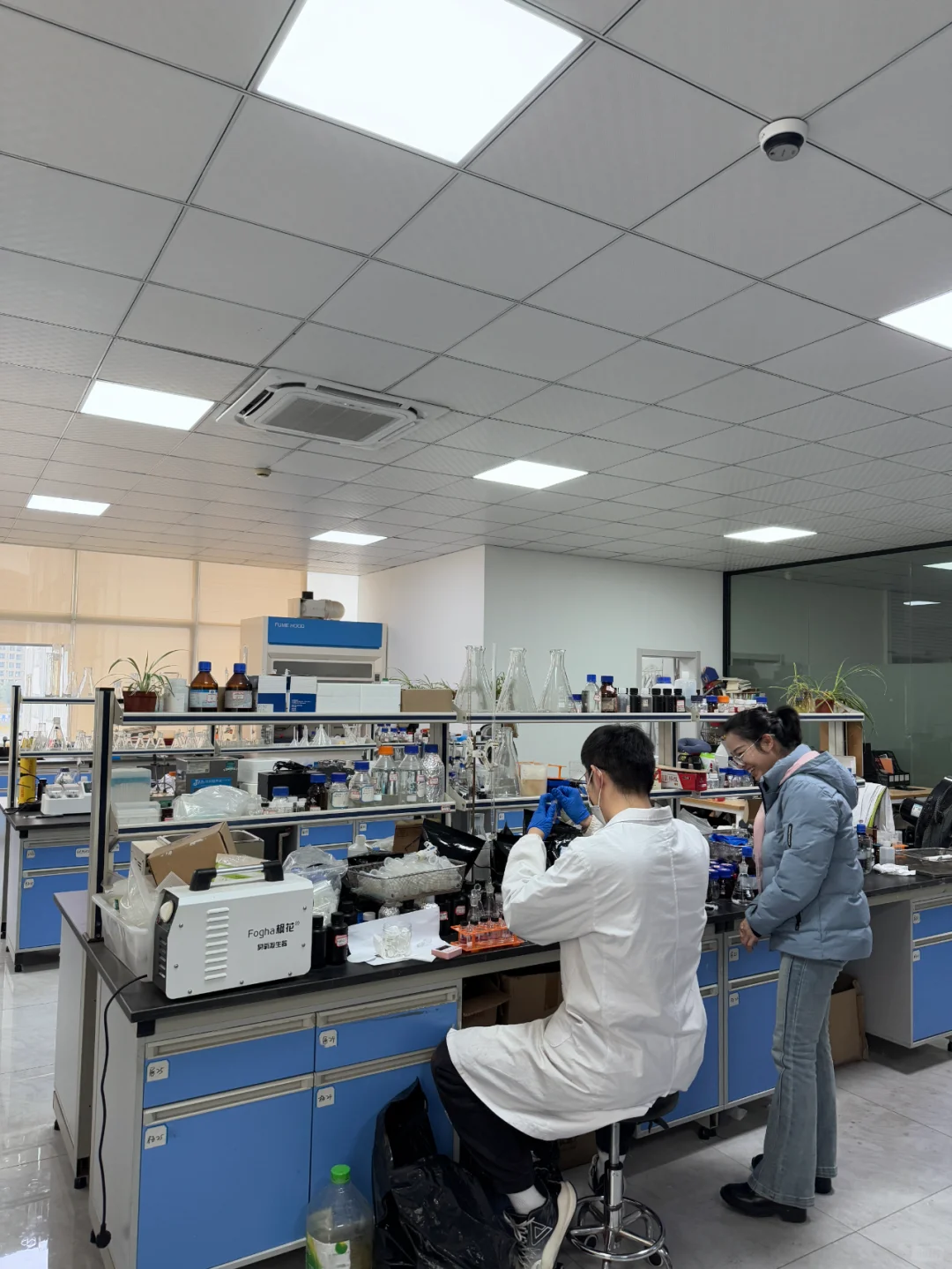 水质检测实验中