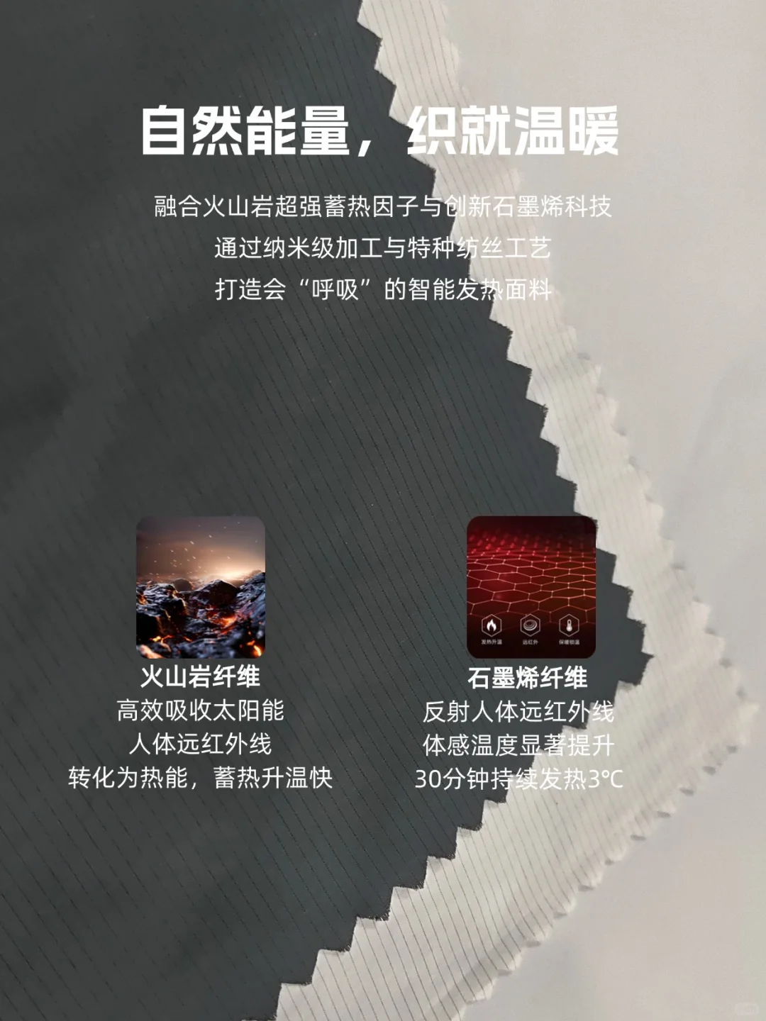 穿上会“自发热”的火山岩石墨烯面料?