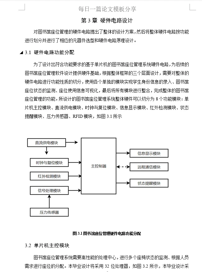 基于单片机的图书馆座位监测系统设计