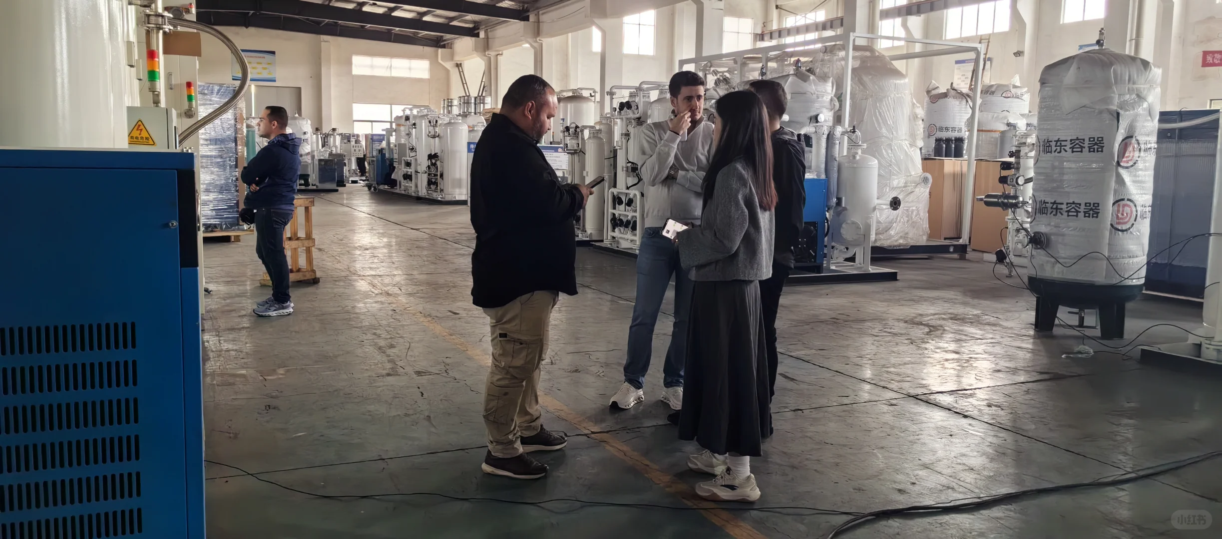 欢迎委内瑞拉客户到访罗铭制氧机工厂