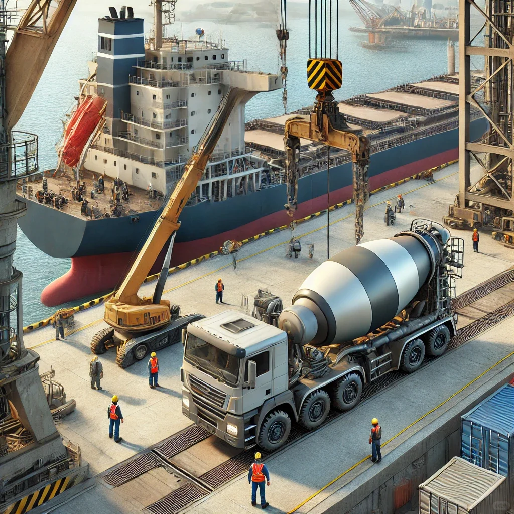 混泥土泵车散杂船运输全流程详解