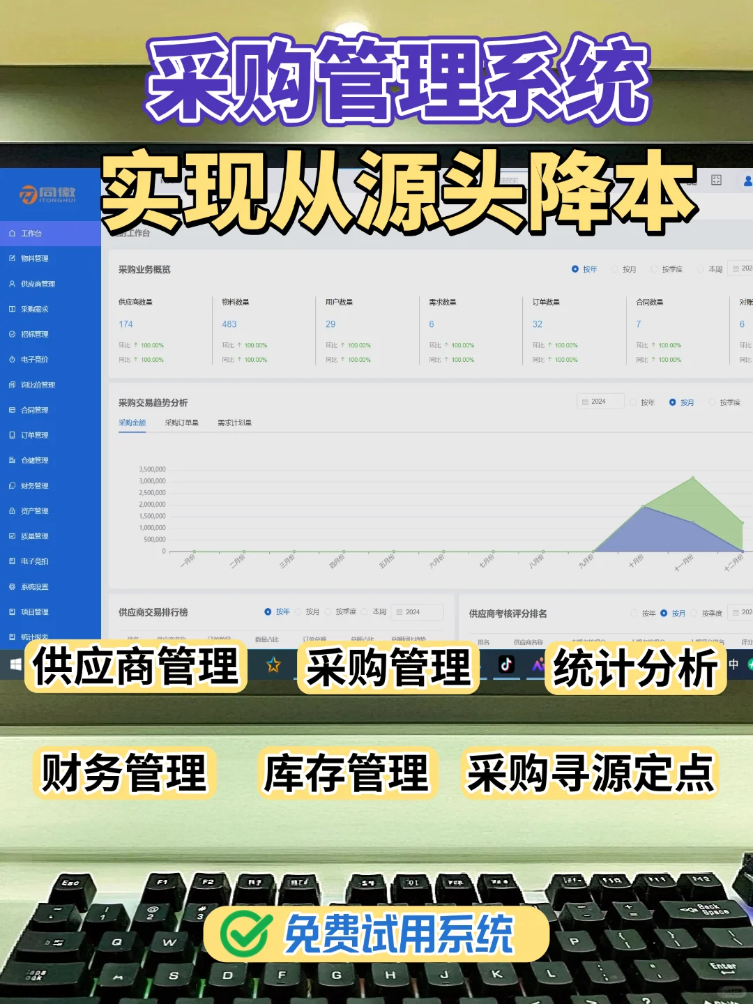 新来的采购经理，花一个月找的系统也太强了