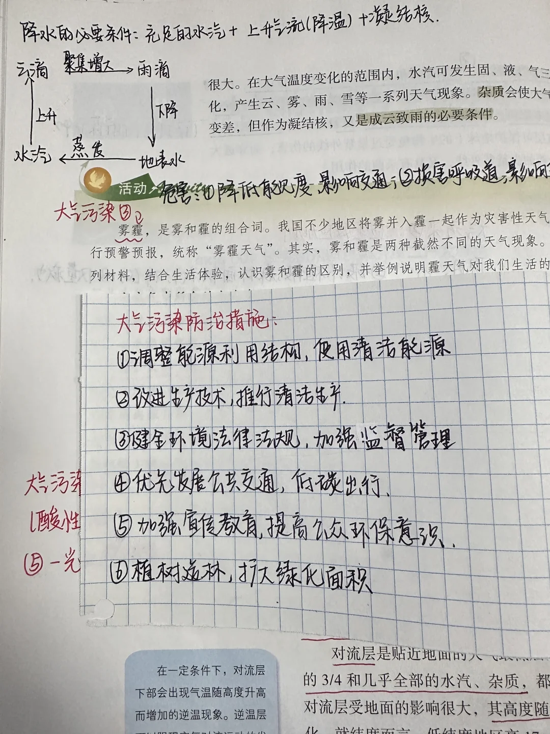 3.1大气的组成和垂直分层（2课时）