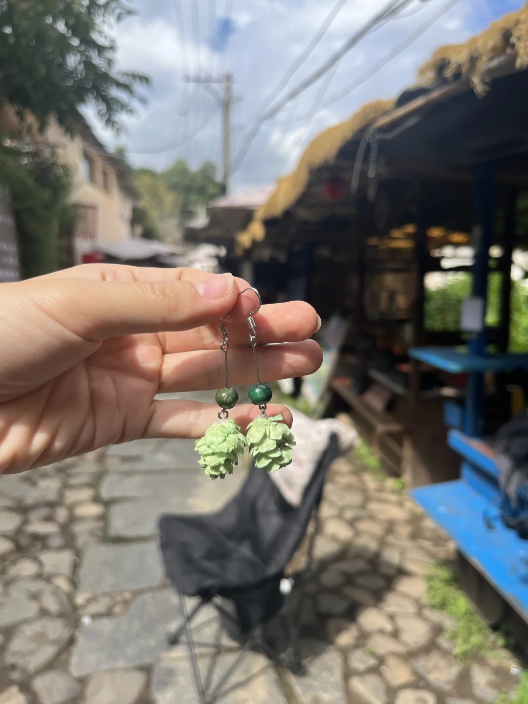 果实耳环简单复杂款式都有