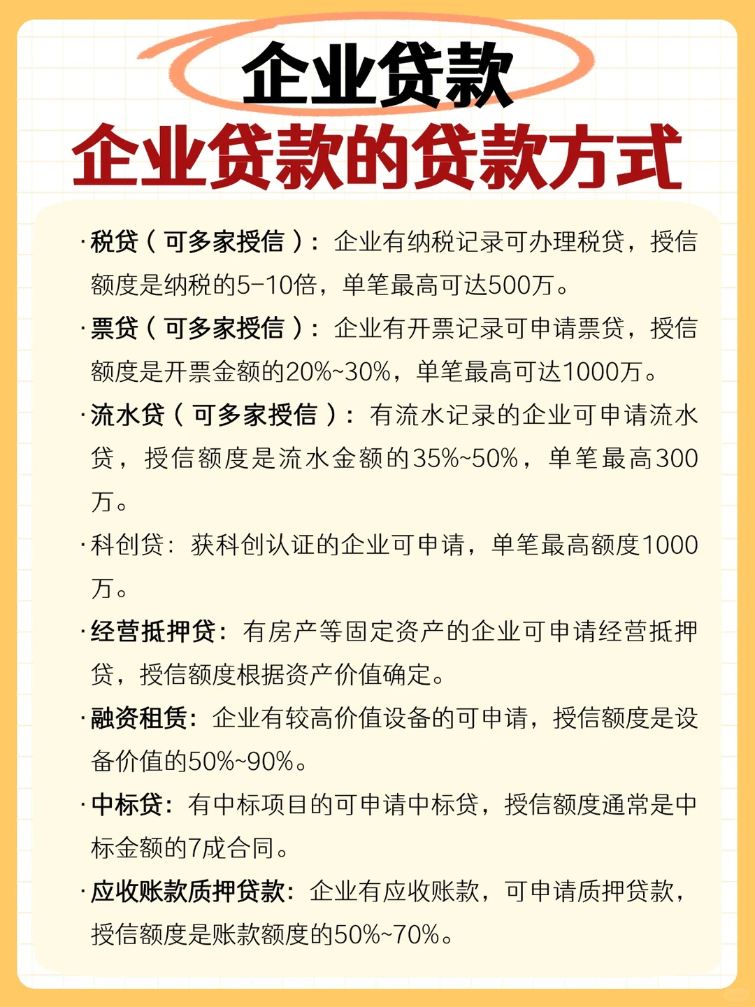 ?一篇搞懂企业贷款全流程！建议收藏！