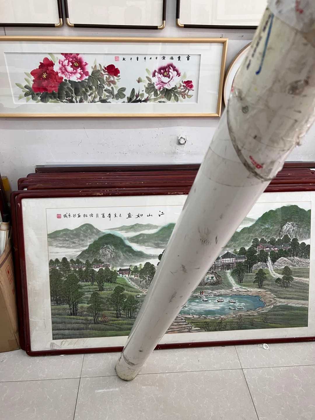 PVC水管装字画，谁用谁迷糊