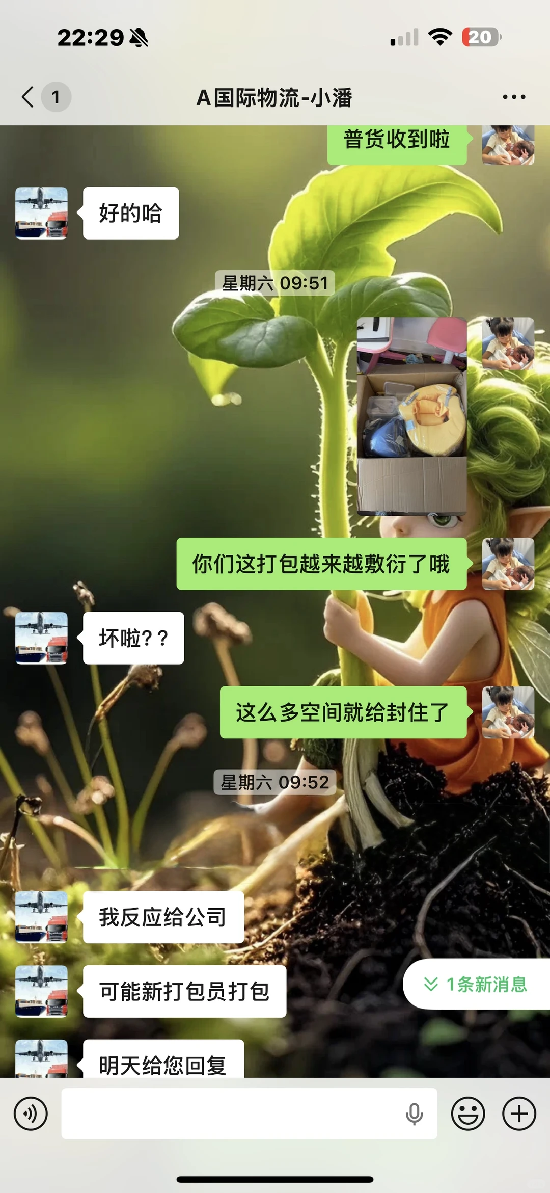 关于上次觉得自己是大冤种海运后续