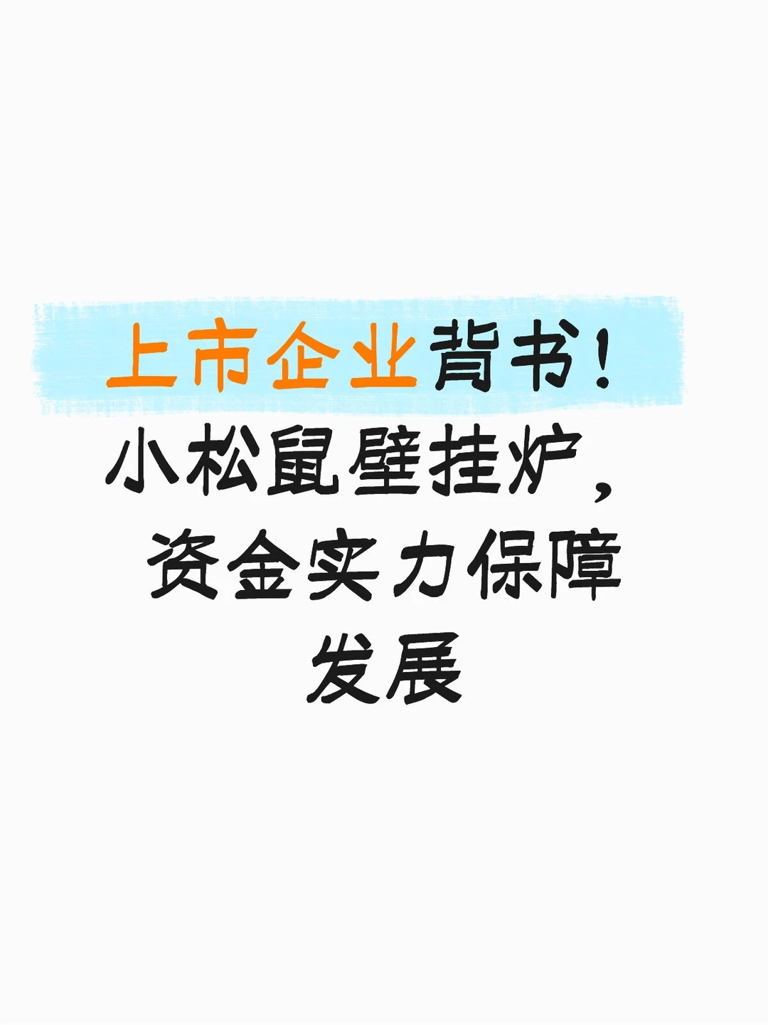 上市企业背书！小松鼠壁挂炉，资金实力保障