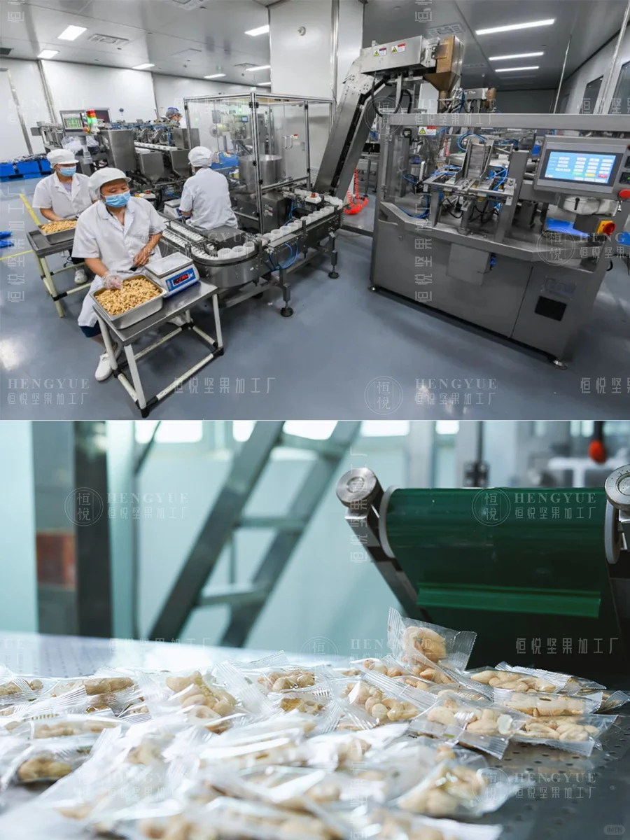 坚果加工生产日常,工厂直销批发坚果供货商