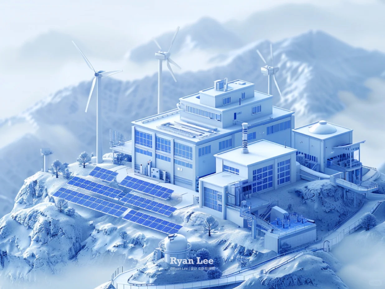 能源系列 | 山顶的「风力和光能发电站」