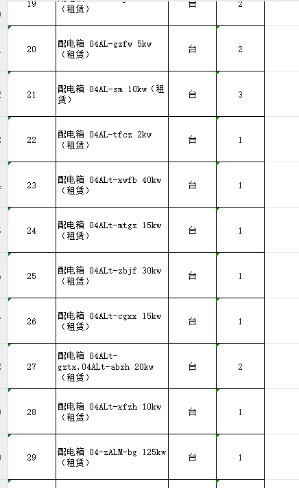 求强电报价！！！