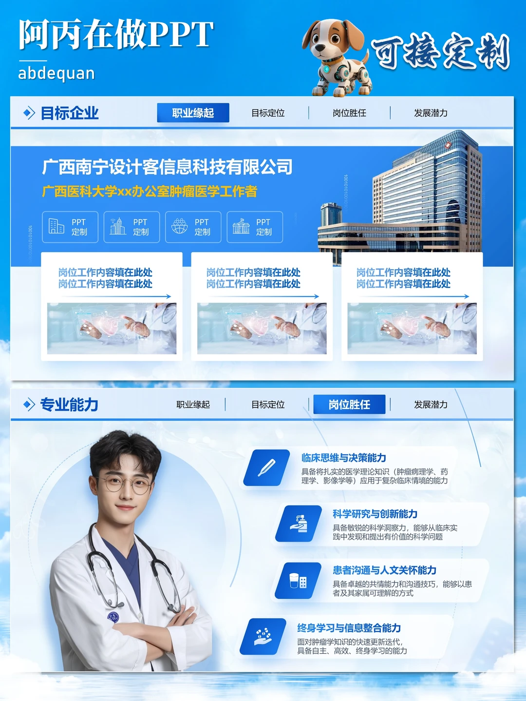 医疗赛道，这份职业生涯规划PPT细节封神！