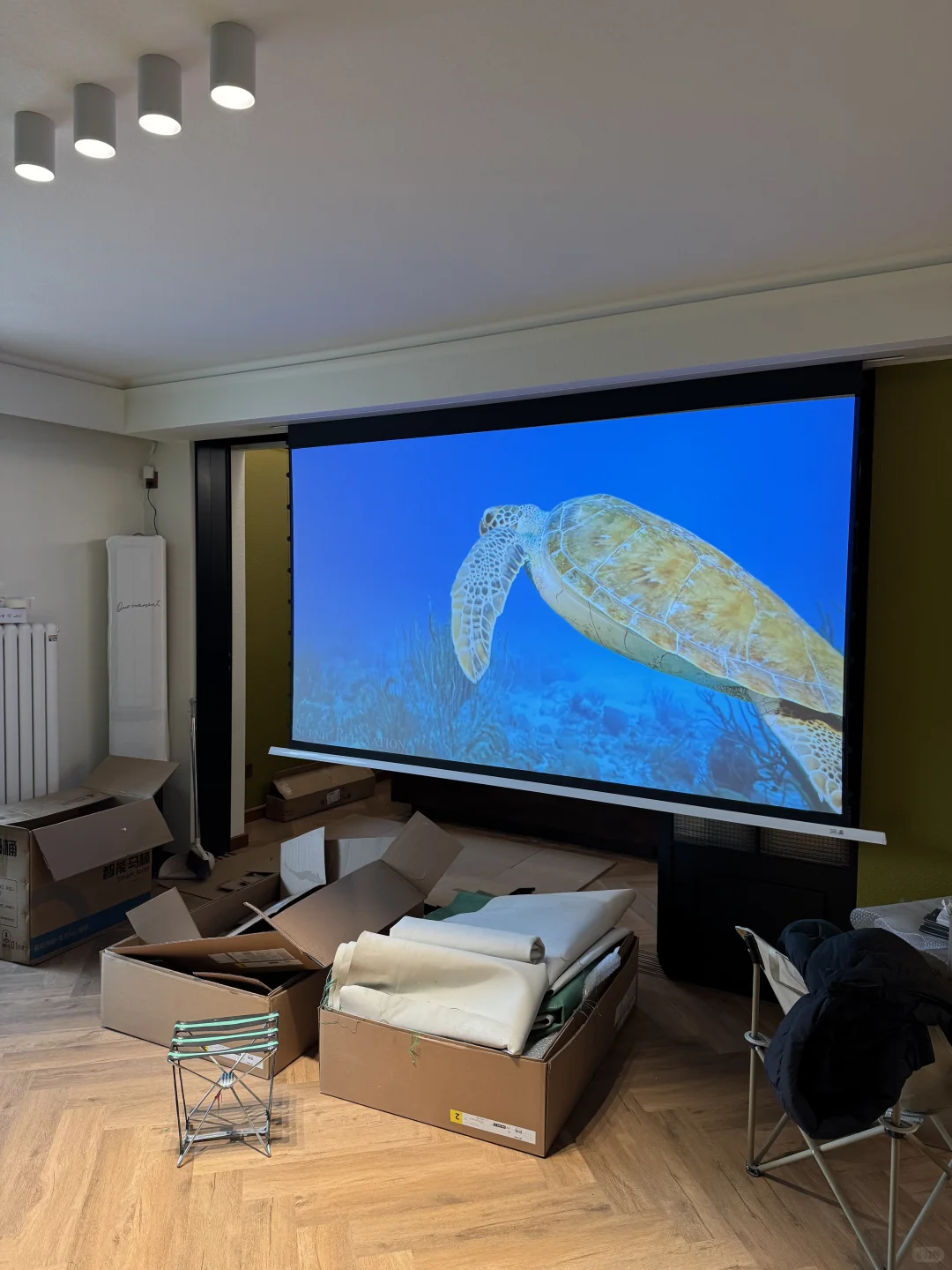 我的投影仪在发光耶～～～