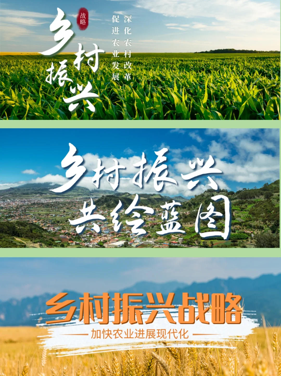 公众号素材赏析 乡村振兴三农助农