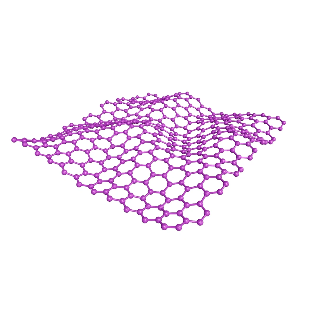 新鲜出炉的起伏石墨烯，拿走吧。